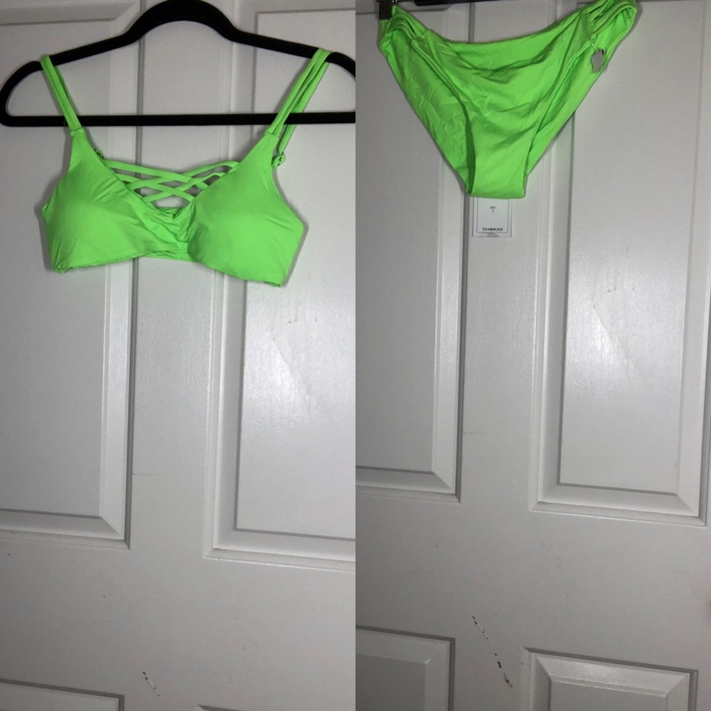 Neon green bikini